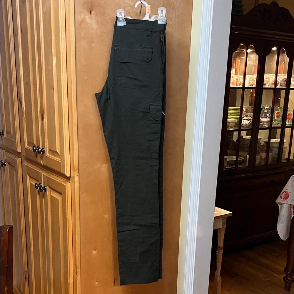 Women's Straight Leg Dark Green Jeans